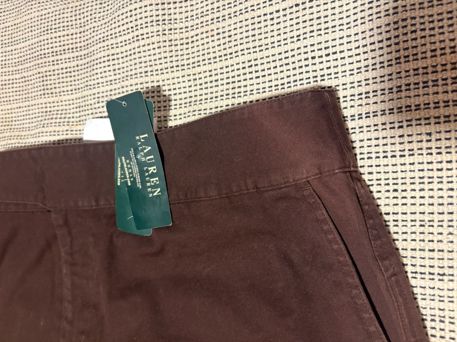 jupe falda lauren ralph lauren marron brown 18w 52 novo etiquetas – photo 13